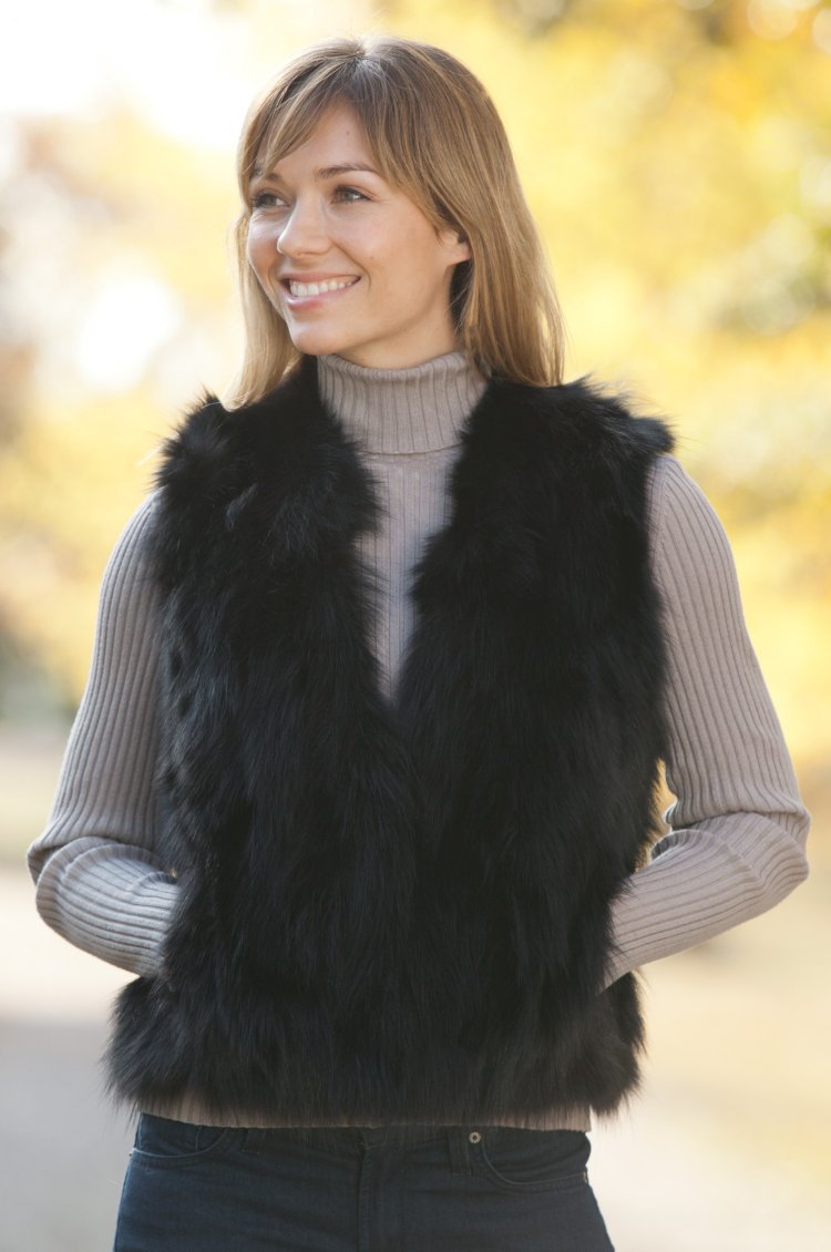 Lydia Fox Fur Vest | Overland
