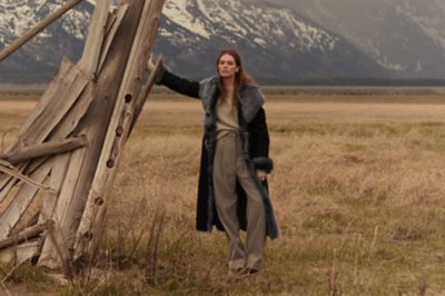 Dakota Hooded Toscana Sheepskin Coat