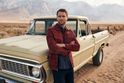 Nash Plaid Sheepskin Shirt Jacket