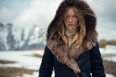 Nova Hooded Sheepskin Coat