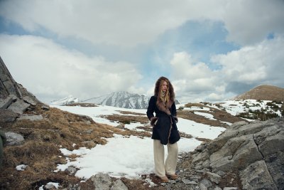 Nova Hooded Sheepskin Coat