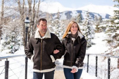 Overland Classic Sheepskin B-3 Bomber Jacket - Big (4X - 5X)