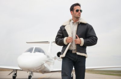 Overland Classic Sheepskin B-3 Bomber Jacket - Big (4X - 5X)
