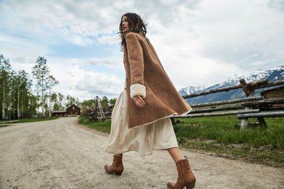Justine Spanish Shearling Sheepskin Coat