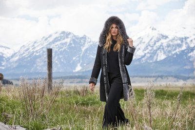 Juliette Hooded Sheepskin Coat