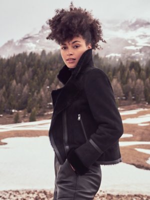 Mila Sheepskin Moto Jacket | Overland