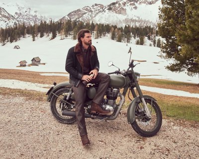 Alec Shearling Sheepskin Bomber Moto Jacket