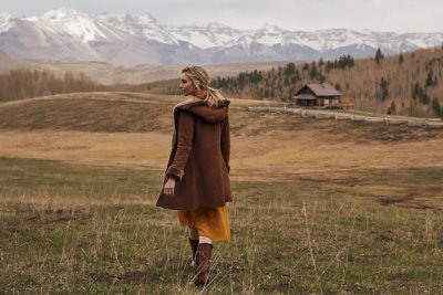 Liliana Hooded Shearling Sheepskin Coat