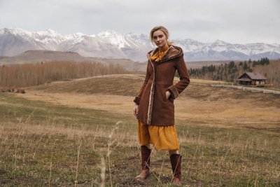 Liliana Hooded Shearling Sheepskin Coat