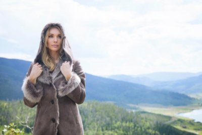 Dakota I Hooded Toscana Sheepskin Coat