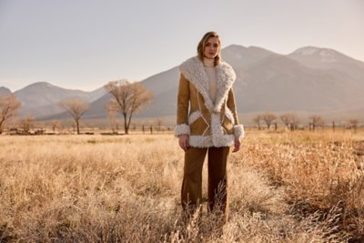 Alaskan Hooded Curly Sheepskin Coat