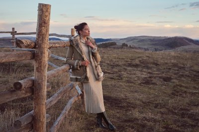 Alaskan Hooded Toscana Sheepskin Coat