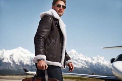 Classic Sheepskin B-3 Bomber Jacket – Tall (38LT – 56LT)