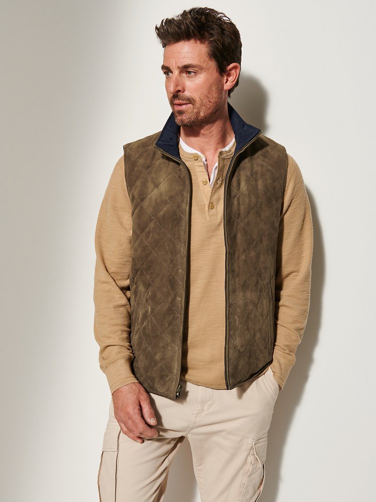 Cole Reversible Suede Leather Vest | Overland