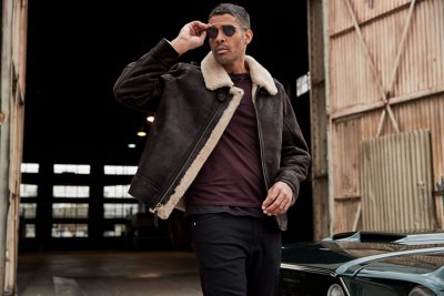Brody Shearling Sheepskin Bomber Jacket