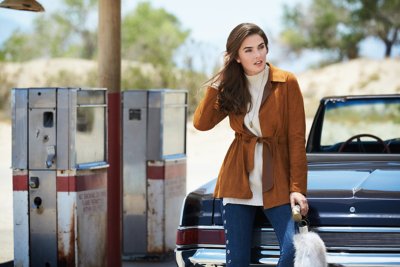 Vera Reversible Goatskin Suede Leather Jacket