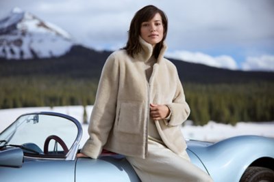 Lauren Reversible Sheepskin Bomber Jacket 
