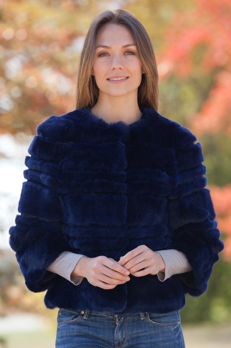 Sally Rex Rabbit Fur Bolero Jacket | Overland