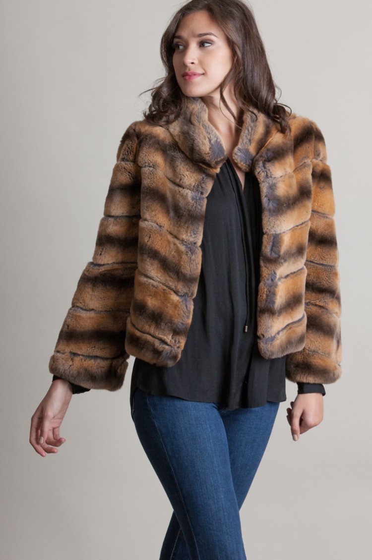 Deirdre Spanish Rex Rabbit Fur Bolero Jacket | Overland