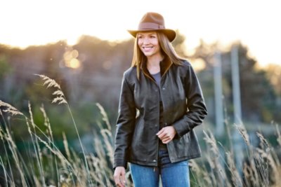 Romana II Washed Lambskin Leather Jacket