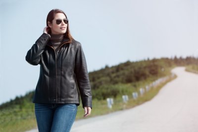 Romana II Washed Lambskin Leather Jacket