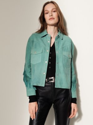 Live a Little Green Coats, Jackets & Vests Suede Outer Shell for Women for sale