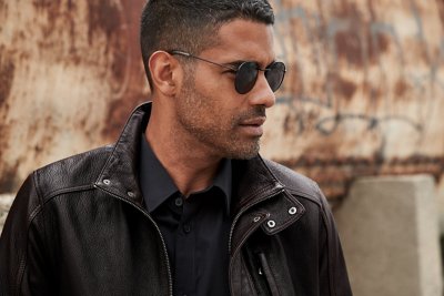 Reynolds Italian Lambskin Leather Car Coat