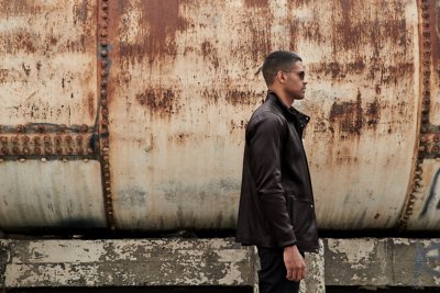 Reynolds Italian Lambskin Leather Car Coat