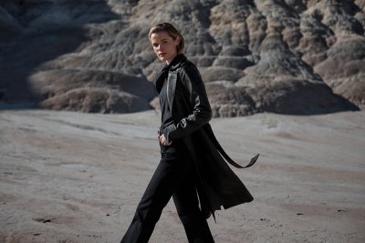 Zelda Leather Trench Coat