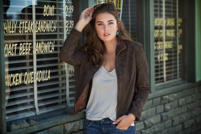 Sabella Lambskin Leather Bomber Jacket