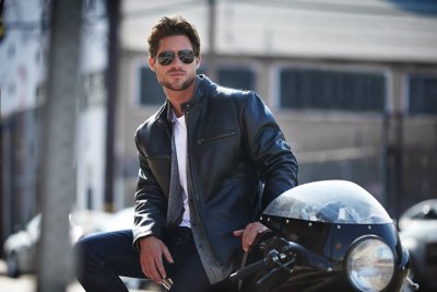 Retro Motocross Cowhide Leather Jacket