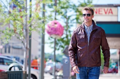 Heath Lambskin Leather Moto Jacket