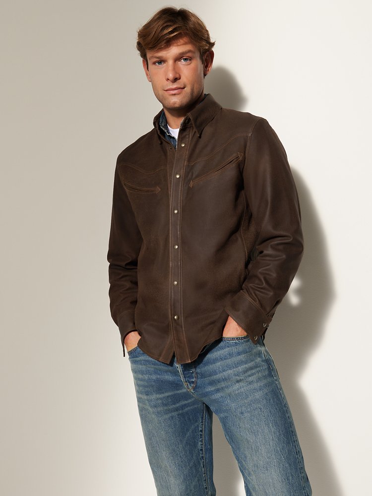 Roy Leather Shirt Jacket | Overland