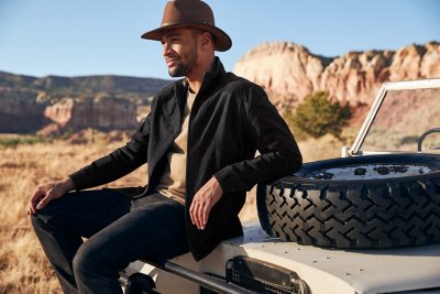 Larson Buffed Leather Jacket 