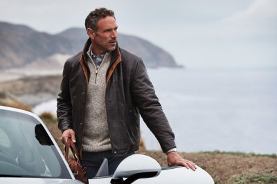 Romano Black Leather Jacket