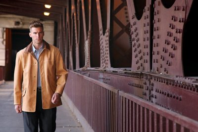 Country Gentleman Calfskin Leather Coat - Big (54 - 56)