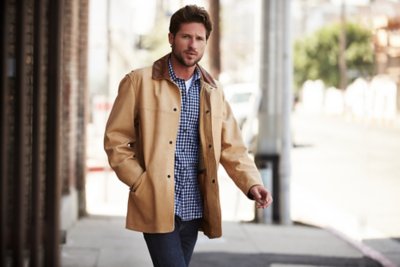 Country Gentleman Calfskin Leather Coat - Big (54 - 56)