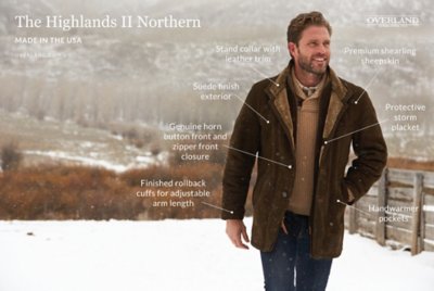 Highlands Forest Edition Sheepskin Coat