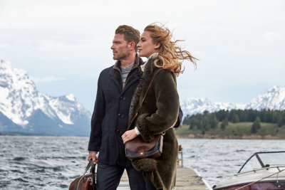 Highlands Navy Spanish Merino Shearling Sheepskin Coat