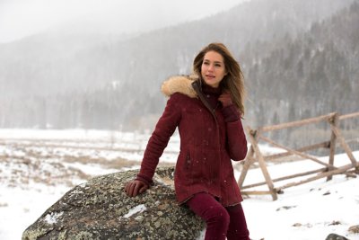Sarah Hooded Spanish Merino Shearling Sheepskin Jacket 