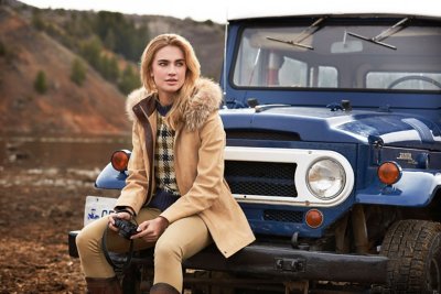 Dana Italian Calfskin Leather Coat with Fur Trim and Detachable Hood