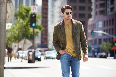 Georgetown Italian Matisse Lambskin Suede Leather Blazer