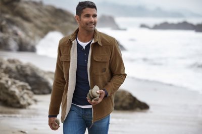 Nash Sherpa-Lined Corduroy Shirt Jacket
