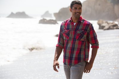 Sawyer Plaid Brushed Cotton Twill Shirt