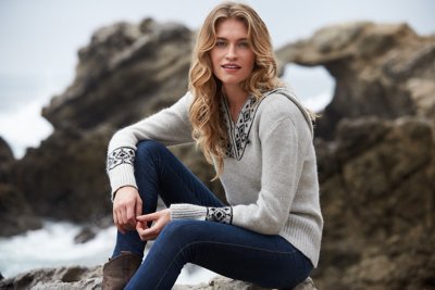 Natalia Peruvian Alpaca Wool Hoodie Sweater