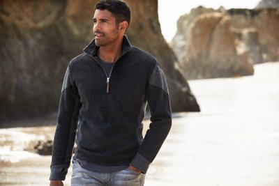 Amerigo Italian Wool-Blend Fleece Sweater