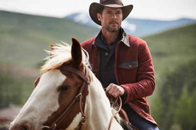 Lane Leather-Trimmed Wool Field Jacket
