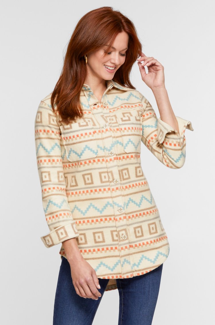 Riley Southwest Print Cotton Shirt | Overland