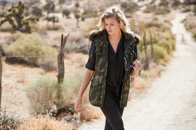 Alexis Vest with Rabbit Fur Lining and Detachable Fur Hood