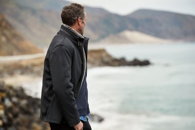 Stuart Microfiber Coat with Removable Shearling Lining – Big (50-56)
